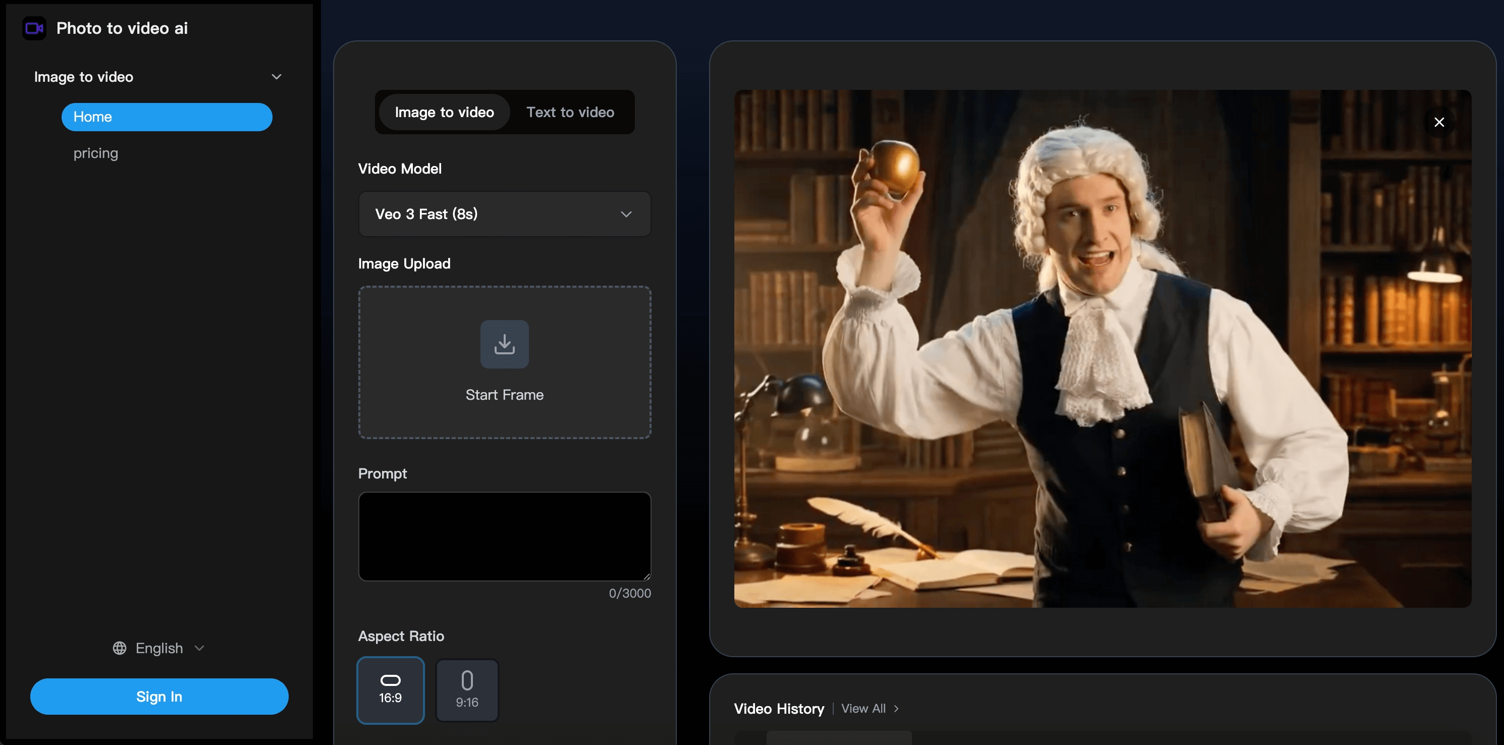 Photo to video ai